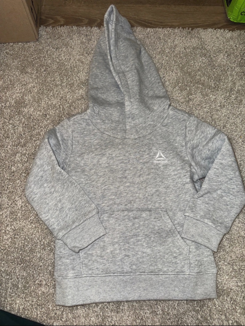 Reebok Gray Kids' Pullover Hoodie Sweatshirt